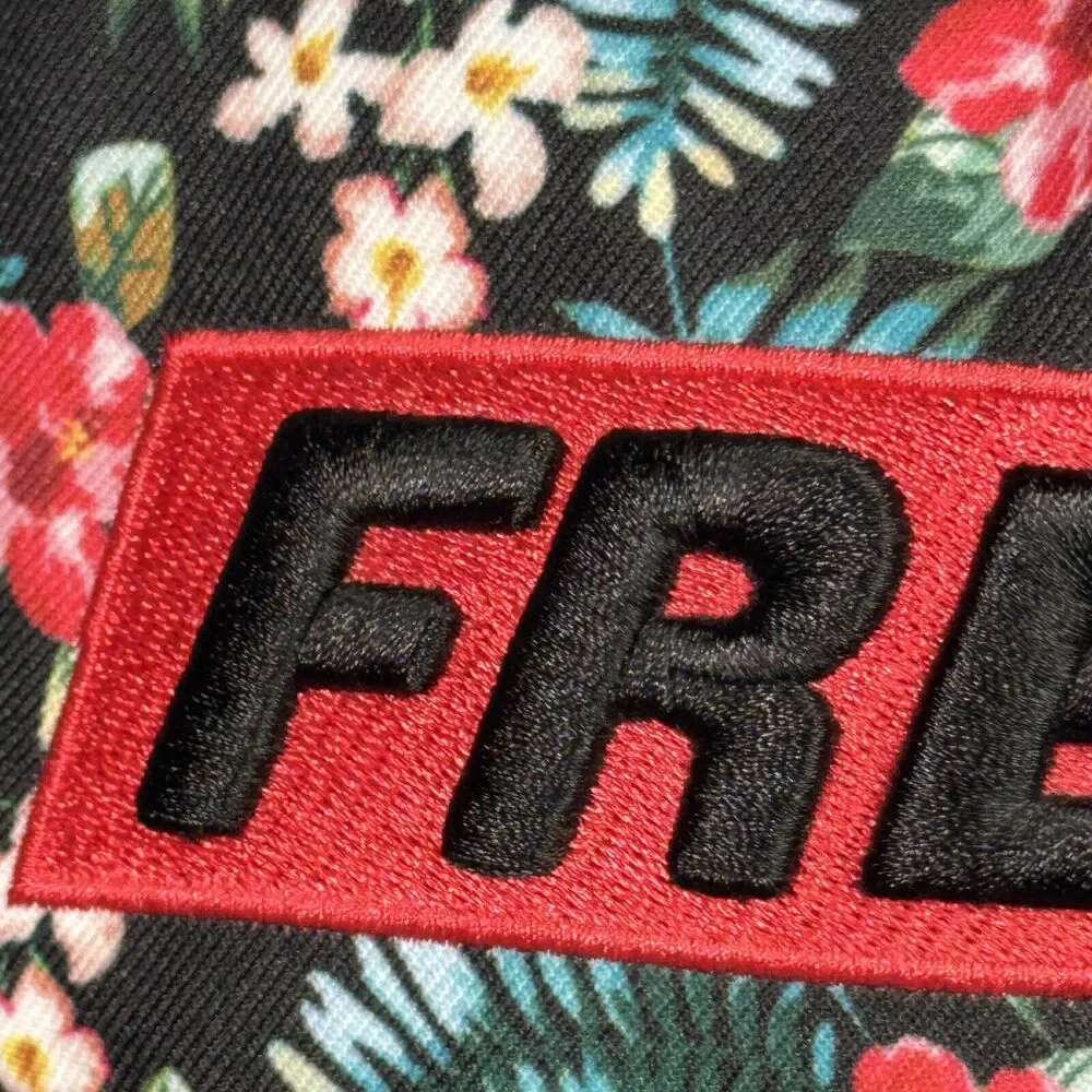 Sole‎ Addiction Fresh Floral Black Snapback Baseball Cap Hat Womens Tropical